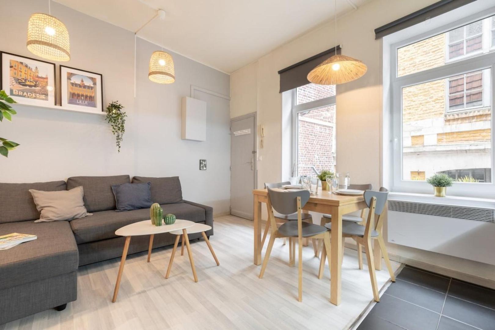 Vieux Lille Bright Duplex ! 3Pers Lejlighed Eksteriør billede